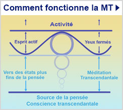 Comment fonctionne la Méditation Transcendantale : schéma de la bulle